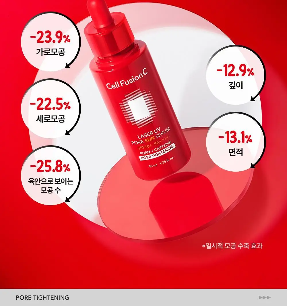 [모공PDRN 집중케어썬/조앤프렌즈 콜라보] 셀퓨전씨 레이저 UV 포어 썬 세럼 40ml 상세페이지 20